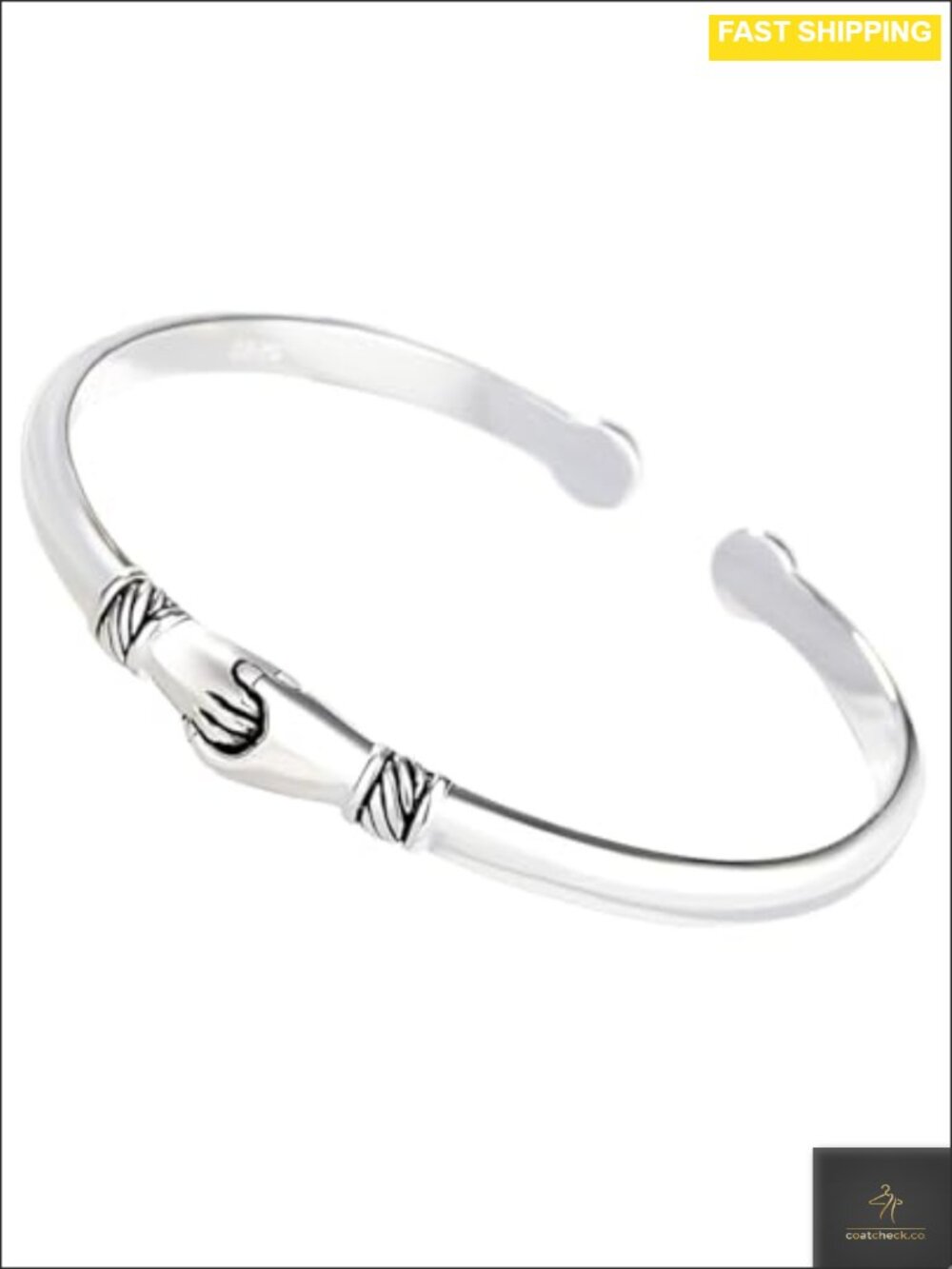 Sterling Silver Stackable Open Cuff Bracelet Italian Handmade